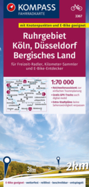 Fietskaart Ruhrgebiet - Bergisches Land | Kompass 3367 | 1:70.000 | ISBN 9783991211808