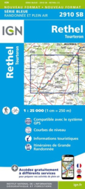 Topo-, Wandelkaart Rethel / Tourteron | IGN 2910SB | 1:25.000 | ISBN 9782758534419