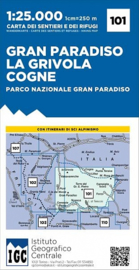Wandelkaart Gran Paradiso - Grivola -Cogne | IGC nr.101 | 1:25.000 - ISBN 9788896455609