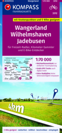 Fietskaart Wangerland - Wilhelmshaven - Jadebusen | Kompass 3312 | 1:70.000 | ISBN 9783991542001
