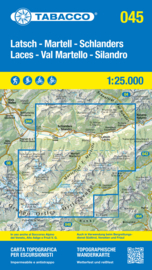 Wandelkaart Laces - Val Martello - Silandro | Tabacco 45 | 1:25.000 | ISBN 9788883151767