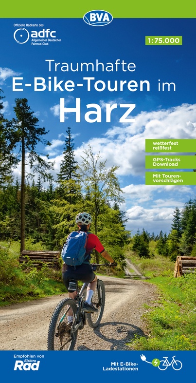 Fietskaart Harz | ADFC Regionalkarte - BVA | 1:75.000 | ISBN 9783969902660
