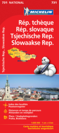 Wegenkaart Tsjechië en Slowakije | Michelin | 1:600.000 | ISBN 9782067171817