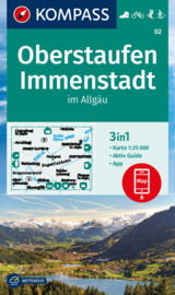 Wandelkaart Oberstaufen , Immenstadt  | Kompass 02 | 1:25.000 | ISBN 9783991214717