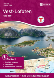Wandelkaart Lofoten - Westelijk deel 2745 | Nordeca | 1:50.000 | ISBN 7046660027455
