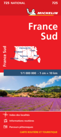 Wegenkaart Frankrijk Zuid | Michelin 725 | 1: 1 miljoen | ISBN  9782067200159