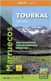 Wandelkaart Toubkal, Hoge Atlas - Marokko | Piolet 1: 40.000 | ISBN 9788494708022