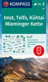 Wandelkaart Imst - Telfs - Kuhtai - Mieminger Kette | Kompass 35 | 1:50.000 | ISBN 9783991212577
