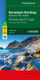 Wegenkaart Noorwegen Noordkaapregio | Freytag & Berndt | ISBN 9783707922844