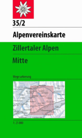 Wandelkaart Zillertaler Alpen - Mitte 35/2 | OAV  | 1:25.000 | ISBN 9783928777599