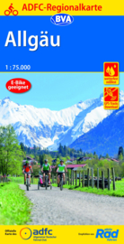 Fietskaart  Allgäu | ADFC - BVA Regionalkarte | 1:75.000 | ISBN 9783870739201