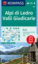 Wandelkaart Alpi Di Ledro - Valli Giudicarie | Kompass 071 | 1:35.000 | ISBN 9783990445020