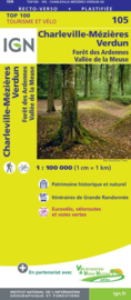 Wegenkaart - Fietskaart Charleville Mézières - Verdun | IGN 105 | ISBN 9782758540779