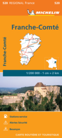 Wegenkaart Franche-Comté  2023 | Michelin 520 | ISBN 9782067258495