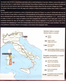 Wandelkaart Sardinië  - Sentiero Italia-kaart n. 1A -C | 4Land | 1:50.000 | ISBN 9791280496324