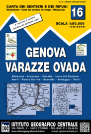 Wandelkaart Genua - Genova - Varazze - Ovada | IGC nr. 16 | 1:50.000 - ISBN 9788896455166