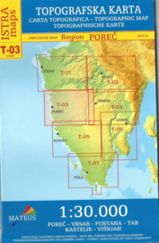 Wandelkaart  Poreč, Vrsar, Funtana, Tar, Kastelir, Višnjan - Istrië | Mateus Istra Map T-03 | 1:30.000 | ISBN 9789539500830