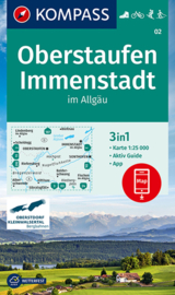 Wandelkaart Oberstaufen , Immenstadt  | Kompass 02 | 1:25.000 | ISBN 9783990443347