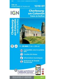 Wandelkaart 1310OT - 1310 OT Cherbourg, Pointe de Barfleur | Normandië | ISBN 9782758545194