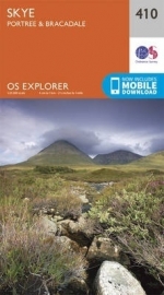 Wandelkaart Portree & Bracadale - Skye | Ordnance Survey Explorer maps 410 | 1:25.000 | ISBN 9780319246450