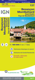Wegenkaart - fietskaart Besançon - Lausanne - Pontarlier - Neuchâtel - Jura | IGN 137 | ISBN 9782758547594