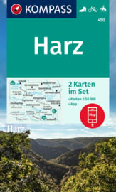 Wandelkaart Harz | Kompass 450 Harz  | 1:50.000 | ISBN 9783991216988