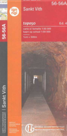 Topografische kaart NGI 56 / 56A Sankt Vith - Manderfeld  | 1:50.000 - ISBN 9789462356795