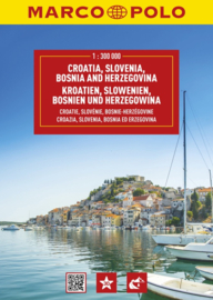 Wegenatlas Slowenië, Kroatië, Bosnië & Hercegovina | Marco Polo | 1:300.000 | ISBN 9783575018786