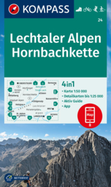 Wandelkaart Lechtaler Alpen | Kompass 24 | 1:50.000 | ISBN 9783991218678