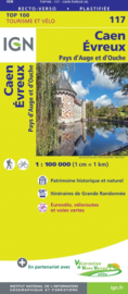 Wegenkaart - Fietskaart Caen - Evreux | IGN 117 | ISBN 9782758547518