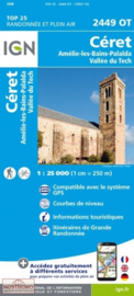Wandelkaart Ceret/Amelie-les-Bains  | Pyreneeën | IGN 2449OT - IGN 2449 OT  | ISBN 9782758543046