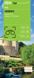Wegenkaart - Fietskaart Charente - Angoulême Cognac Confolen | IGN D16| ISBN 9782758556350