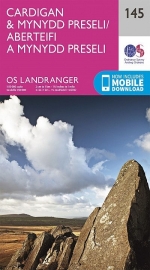 Wandelkaart Ordnance Survey | Cardigan & Mynnyd Preseli 145 | ISBN 9780319262436