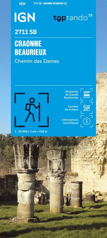 Wandelkaart Craonne / Beaurieux / Chemin des Dames | IGN 2711SB | ISBN 9782758556268
