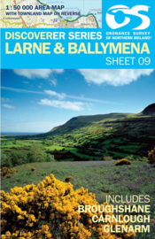 Wandelkaart Larne & Ballymena| Discovery Northern Ireland 09 - Ordnance survey | 1:50.000 | ISBN 9781905306923