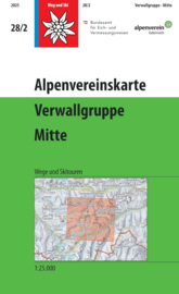Wandelkaart  Verwallgruppe 28/2 Mittleres Blatt | OAV | ISBN 9783990661321