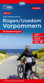 Fietskaart Rügen / Usedom Vorpommern nr. 4 | ADFC Radtourenkarte  | 1:150.000 | ISBN 9783969902301
