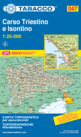 Wandelkaart Carso Triestino e Isontino | Tabacco 47 | 1:25.000 | ISBN 9788883151613