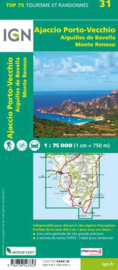 Wandelkaart - Fietskaart Ajaccio - Porto Vecchio - Aiguilles Bavella | IGN Nr. 31 | 1:75.000 | ISBN 9782758547853