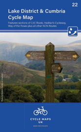 Fietskaart Lake District & Cumbria | 22 Cycle Maps UK - Cordee | 1:100.000 | ISBN 9781904207719