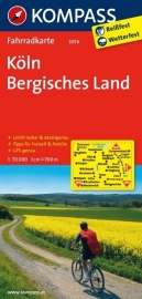 Fietskaart Köln - Bergisches Land | Kompass 3056 | 1:70.000 | ISBN 9783850262767