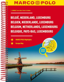 Wegenatlas Benelux | 1:200.000 | Marco Polo | ISBN 9783829736817
