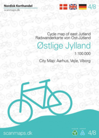 Fietskaart Oost Jutland | Scanmaps nr. 4 | 1:100.000 | ISBN 9788779671645