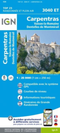 Wandelkaart Carpentras - Vaison-la-Romaine - Dentelles de Montmirail | Drome | IGN 3040ET - IGN 3040 ET | ISBN 9782758551553