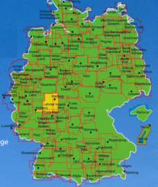 Fietskaart Vogelsberg, Wetterau : Von Marburg bis Frankfurt, von Gießen bis Fulda | BVA - ADFC | 1:75.000 | ISBN 9783870736880