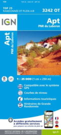 Wandelkaart Apt / PNR du Luberon Alpen | Vaucluse - Drome | IGN 3242OT - IGN 3242 OT | ISBN 9782758552222