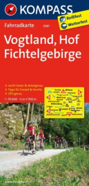 Fietskaart Vogtland - Hof - Fichtelgebirge | Kompass 3081 | 1:70.000 | ISBN 9783850265843