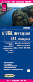 Wegenkaart USA 5 New England: Connecticut, Maine, Massachusetts, New Hampshire, Rhode Island, Vermont | Reise Know How | 1:1.600.000 | ISBN 9783831774067