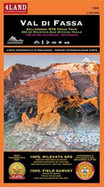 Wandelkaart Val di Fassa | 4Land Cartography 133 | 1:25.000 | ISBN 9788889823934