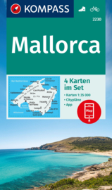 Wandelkaart Mallorca | Kompass 2230 - 4-delige set | 1:35.000 | ISBN 9783991218043